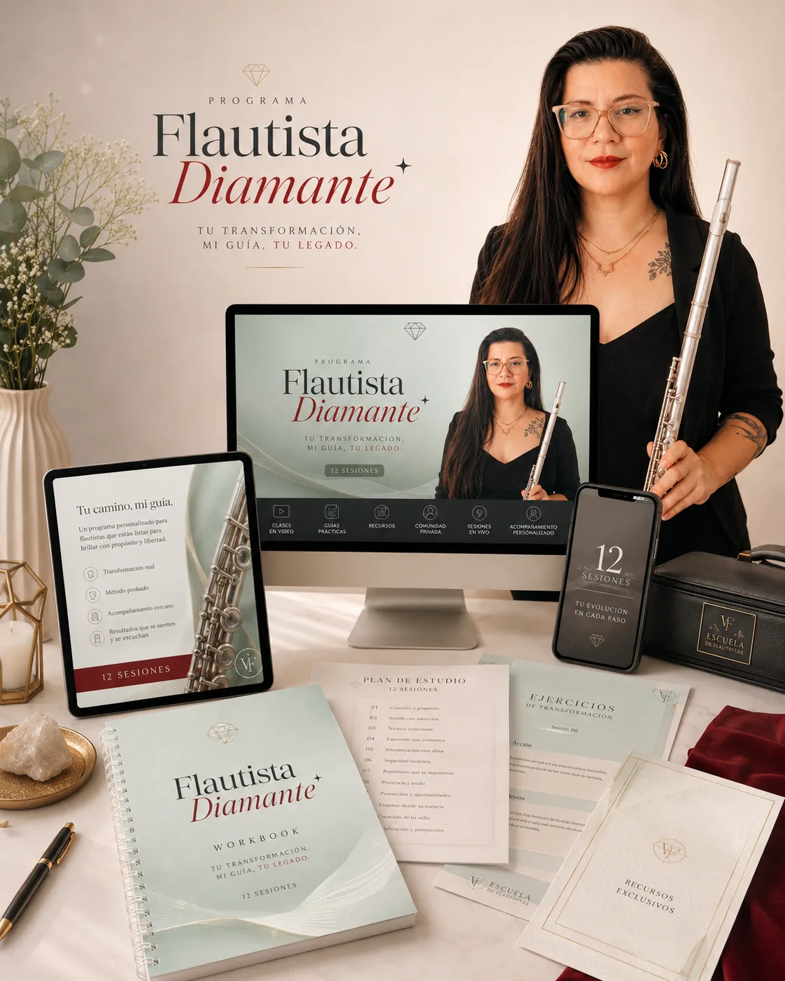 Mockup del nivel Flautista Diamante