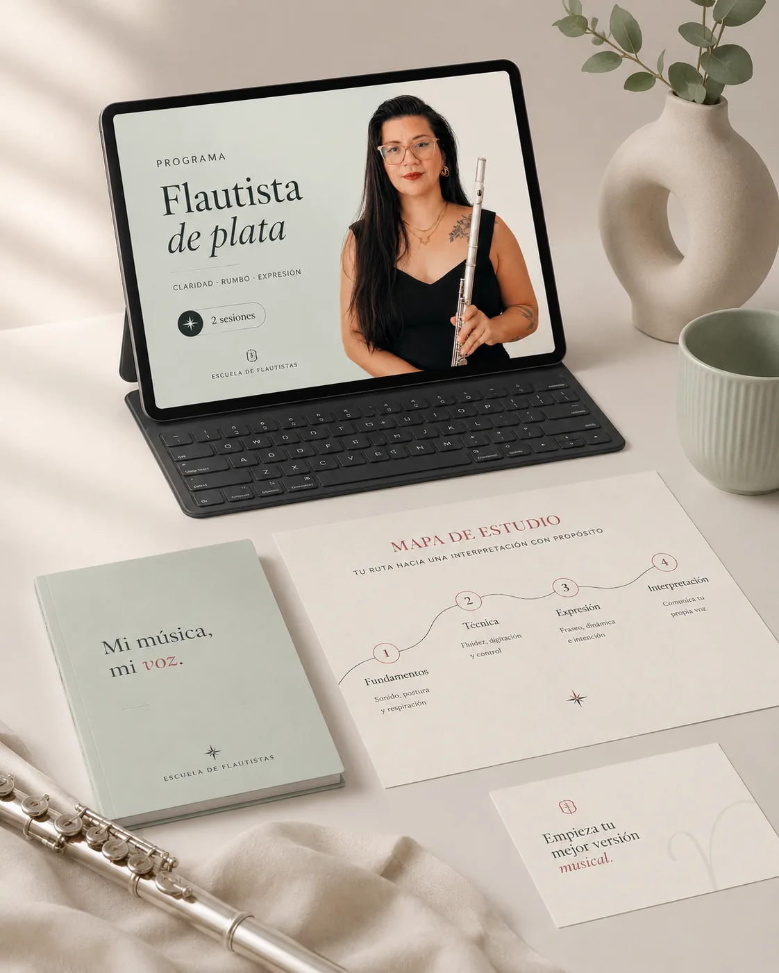 Flautista de plata